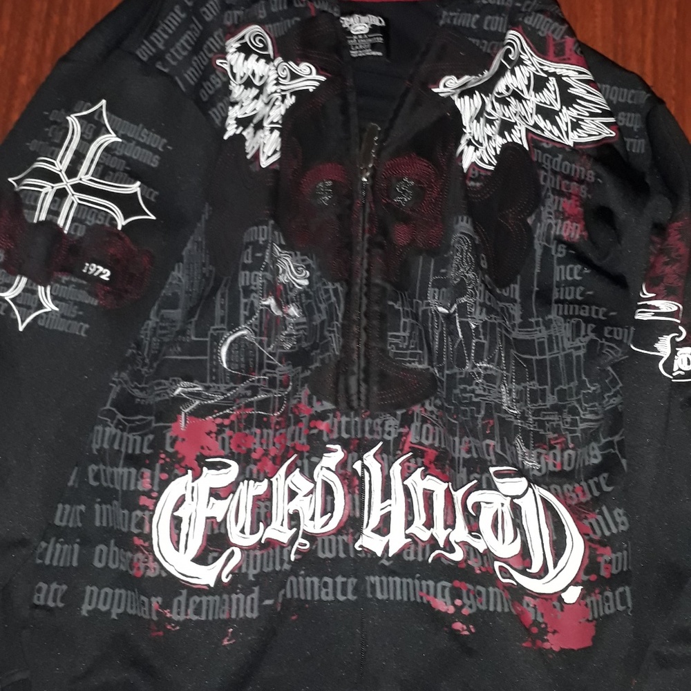 Mens Ecko Unltd Skull Head with Wings Shirt